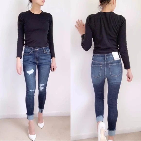 KANCAN High Rise Skinny Jeans NWT - Picture 4 of 7